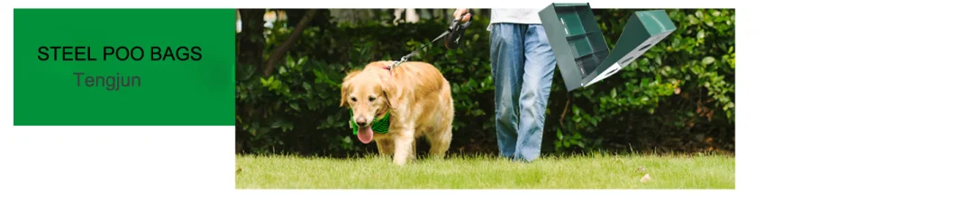 Dog Waste Bag Dispenser All Metal Lock 500 Biodegradable Pet Poop Bags High Quality Hardness