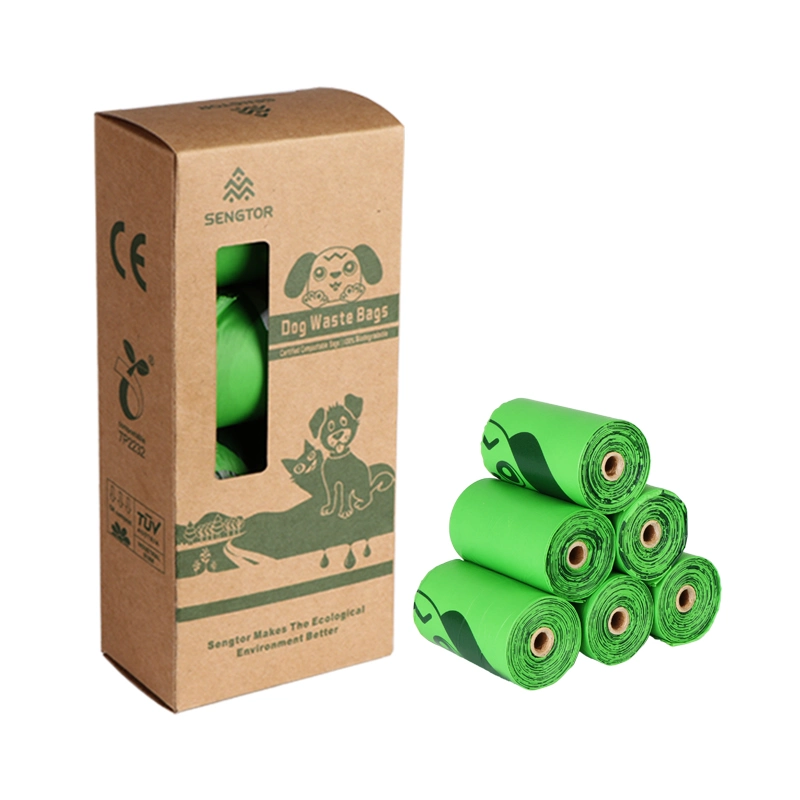 En13432 Ce Certificated Ok Compostable Biodegradable Trash Garbage Roll Bag