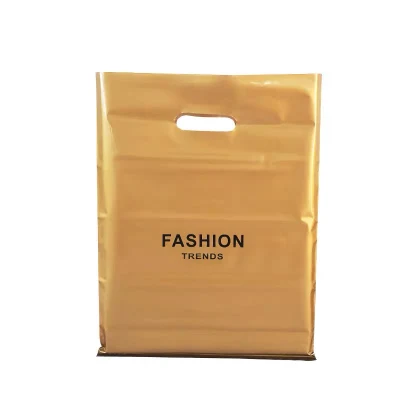 Super Strong Handle Biodegradable Reusable Clothes Packaging Bags Die-Cut Poly Bags