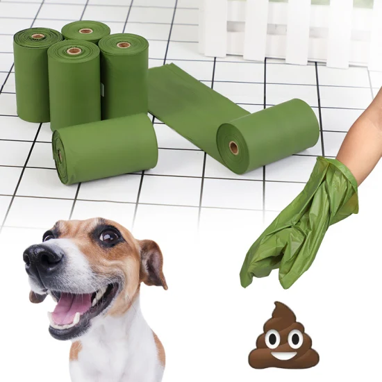 Compostable 100% Biodegradable Dog Poop Pet Products Pet Supply Waste Trash Bag Poop Garbage Bag Packaging Bag