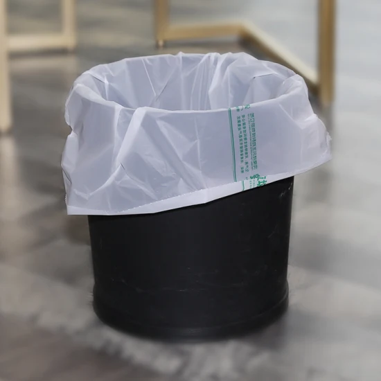 Pbat Trash Drawstring Garbage Bags 100% Biodegradable Trash Bags on Roll