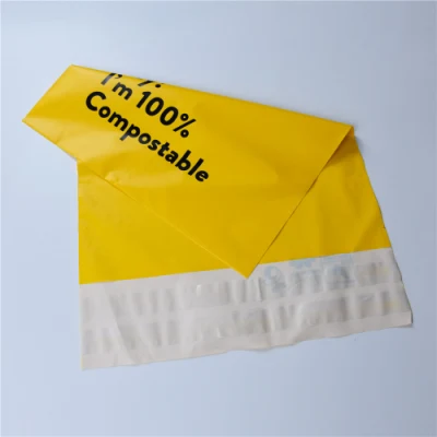 Custom Private Logo Strong Adhesive Biodegradable Apparel Poly Mailer Packaging Plastic Shipping Bags for Clothing