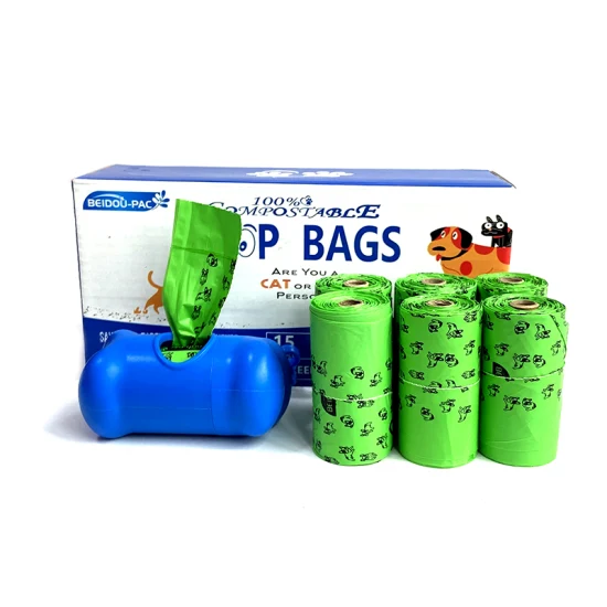 Customized Biodegradable Cornstarch Dog Poo Pet Poop Bags